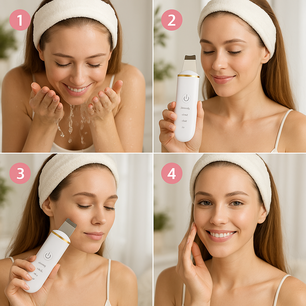 Ultradźwiękowy Scrubber do Twarzy