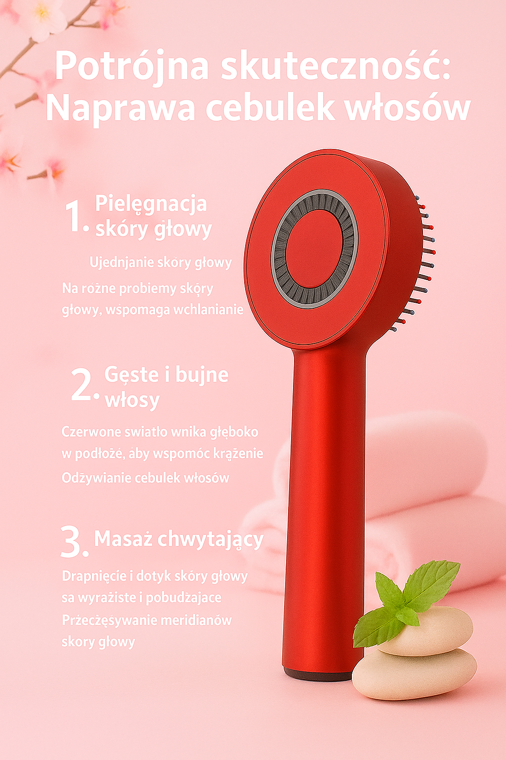 Elektryczny Masażer do Skóry Głowy