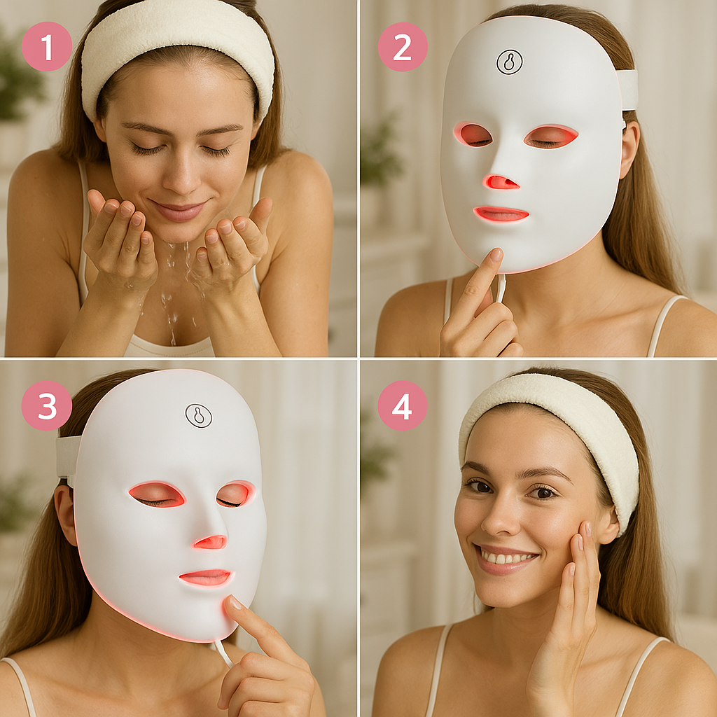 Maska LED do Terapii Światłem