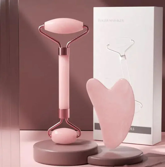Zestaw do Masażu Rolką i Gua Sha - Glowsy