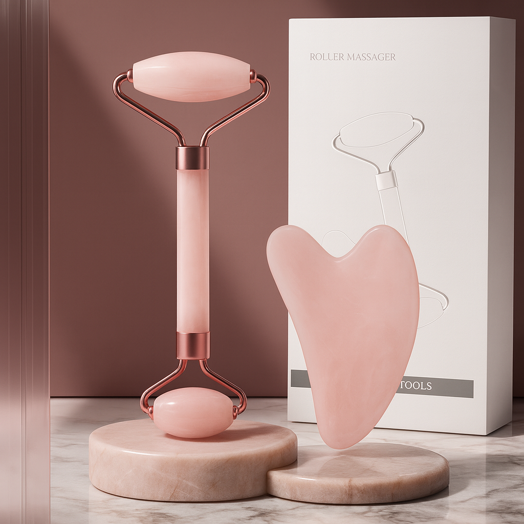 Zestaw do Masażu Rolką i Gua Sha