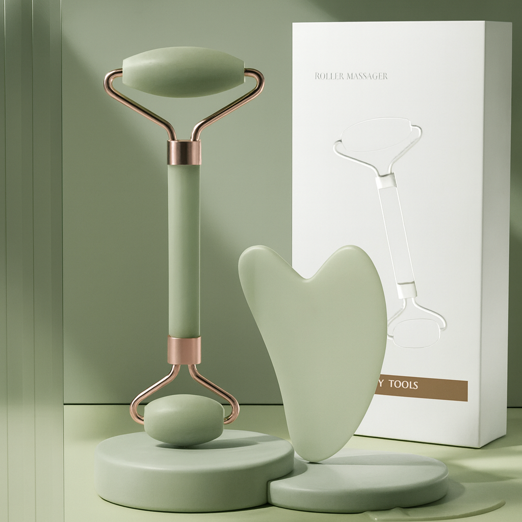 Zestaw do Masażu Rolką i Gua Sha