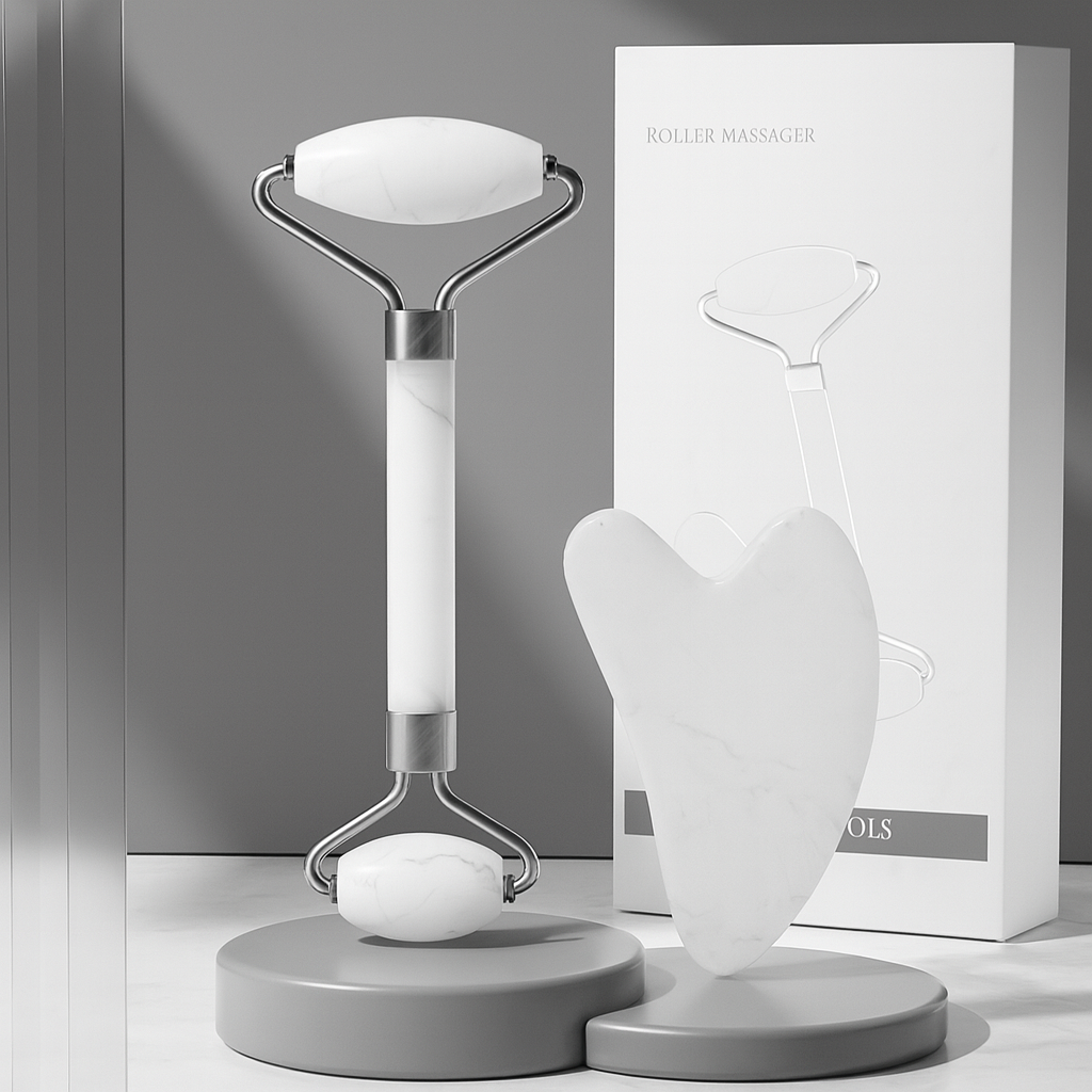 Zestaw do Masażu Rolką i Gua Sha